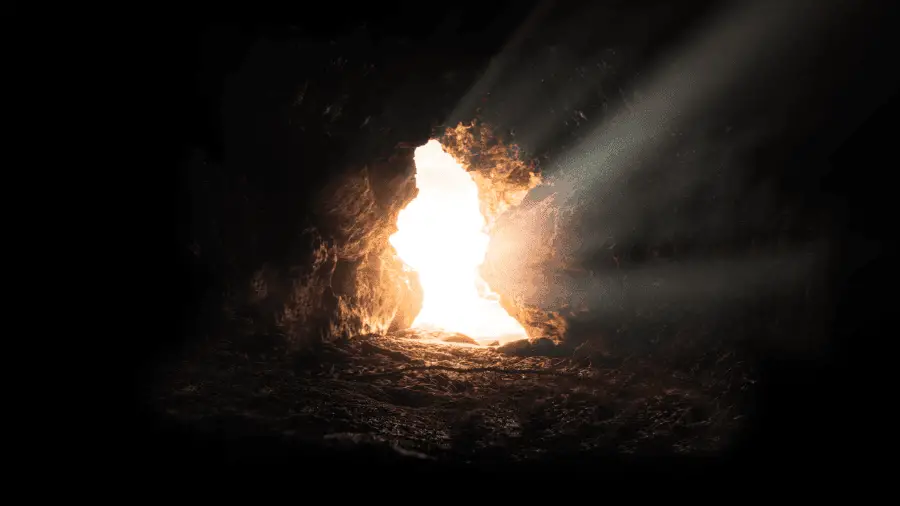 Cave With Light Shining In