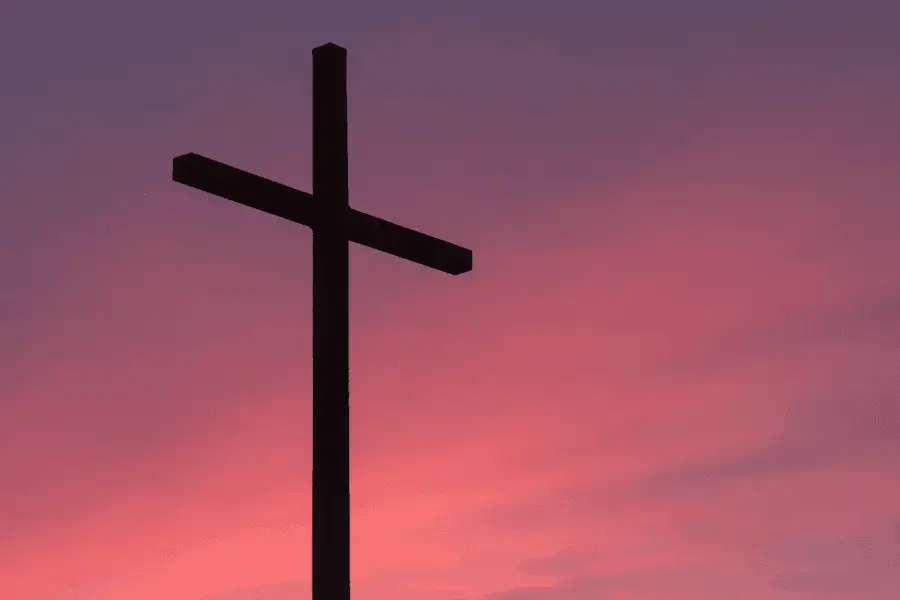 Cross At Dusk Or Dawn