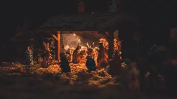 Baby Jesus Scene At Night 2 356x200