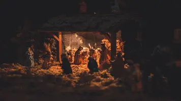 Baby Jesus Scene At Night 2 356x200