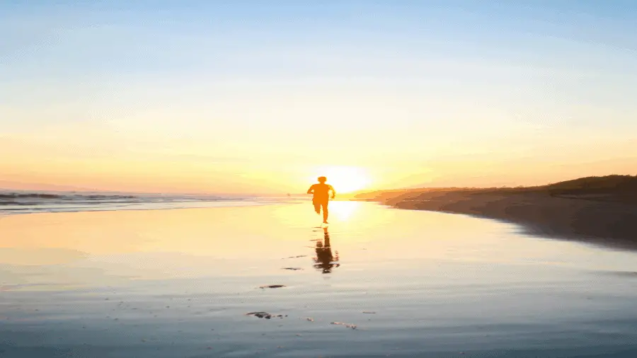 Son Running On Beach In Sun 900x506