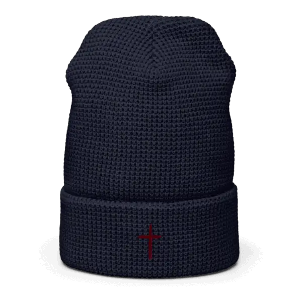 Waffle Beanie | Richardson | Cross Marked By Blood - Image 6