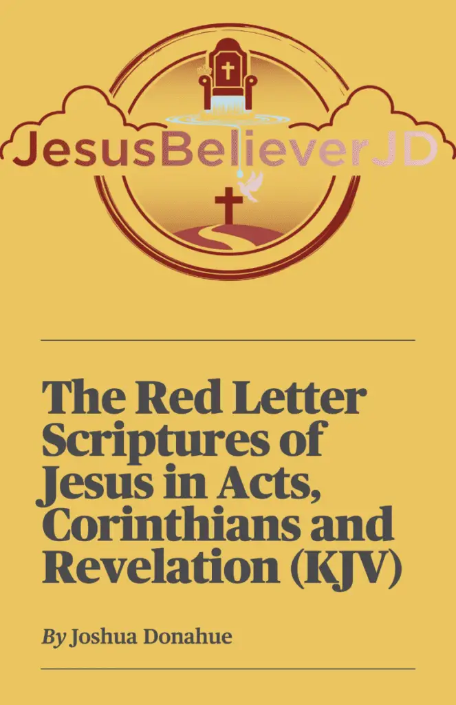 eBook Cover - The Red Letter Scriptures of Jesus in Acts, Corinthians and Revelation (KJV)