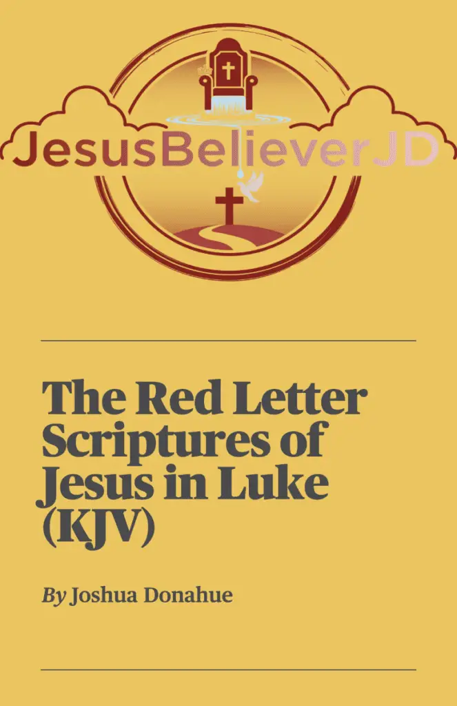 eBook Cover - The Red Letter Scriptures of Jesus in Luke (KJV)