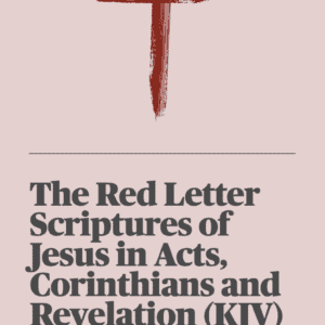 eBook Cover - The Red Letter Scriptures of Jesus in Acts, Corinthians and Revelation (KJV)