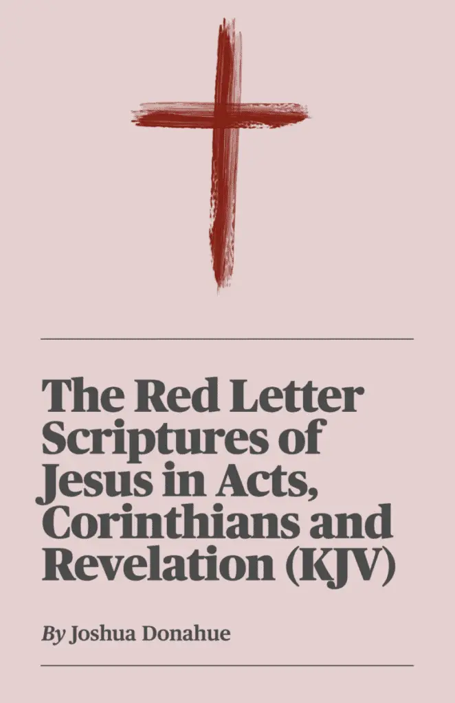 eBook Cover - The Red Letter Scriptures of Jesus in Acts, Corinthians and Revelation (KJV)