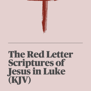 eBook Cover - The Red Letter Scriptures of Jesus in Luke (KJV)