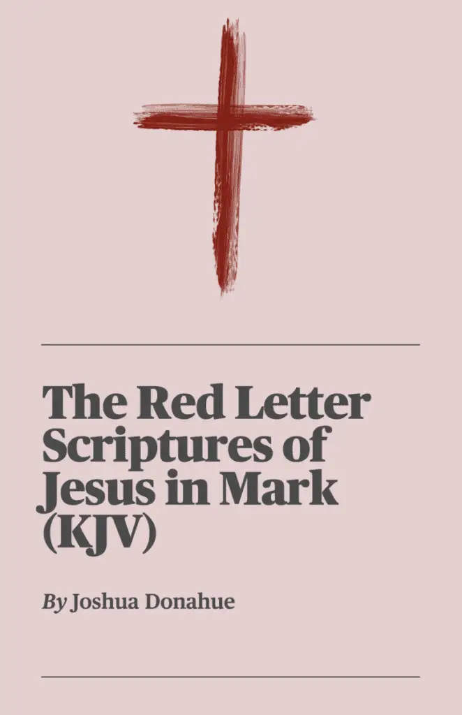 eBook Cover - The Red Letter Scriptures of Jesus in Mark (KJV)