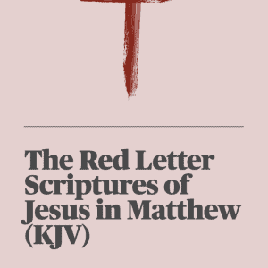 eBook Cover - The Red Letter Scriptures of Jesus in Matthew (KJV)