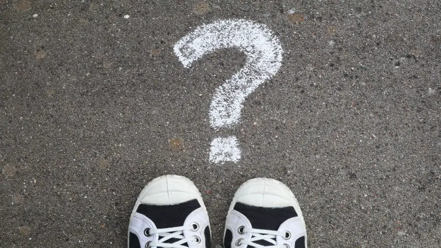 Question Mark On Pavement With Shoes 900×506 Question Mark On Pavement With Shoes 900x506